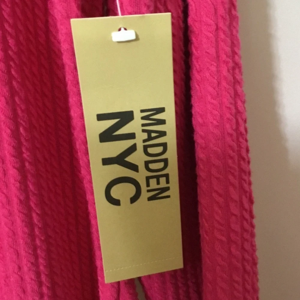 Madden NYC~NWT~Women’s Textured Dress in Punk Pink~Size XXL - Picture 6 of 10